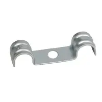 CELO Double hole pipe strap DF clip Ø7 mm steel zincat
