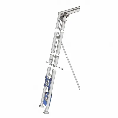 Elevator materiale constructii GEDA 200 STANDARD complet echipat, H=19,5m