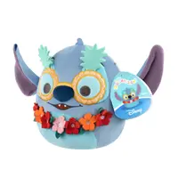 Jucarie de plus, Squishmallows, Disney Stitch cu ochelari in forma de ananas, 20 cm