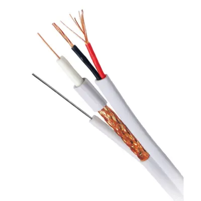 Cablu RG59 + 2x0.75 cu sarma portanta – Cablu coaxial pentru camere CCTV