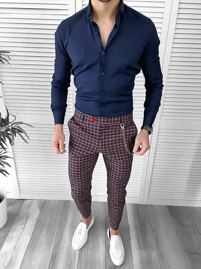 Tinuta barbati smart casual Pantaloni + Camasa 10068