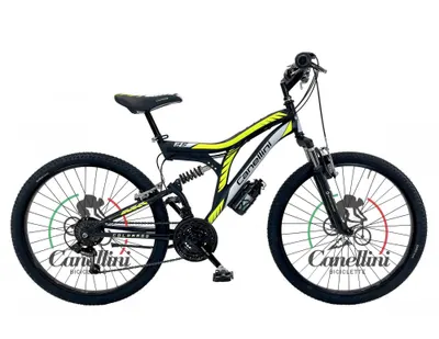 Bicicletă pentru băieți Canellini COLORADO 26" - Negru/Galben