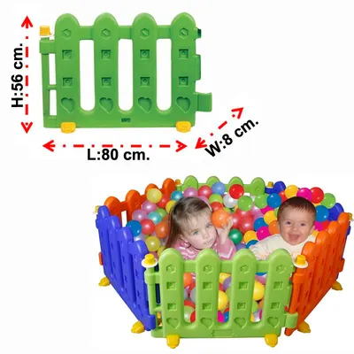 Gardulet loc de joaca pentru copii Pilsan Play Area Hedge cu 6 elemente,usor de montat