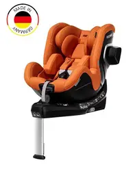 Scaun auto cu baza isofix Recaro Toron 1 Vibrant Orange, R129 EU, 0-4 ani, cu inclinatie 170 grade si rotire 360 grade