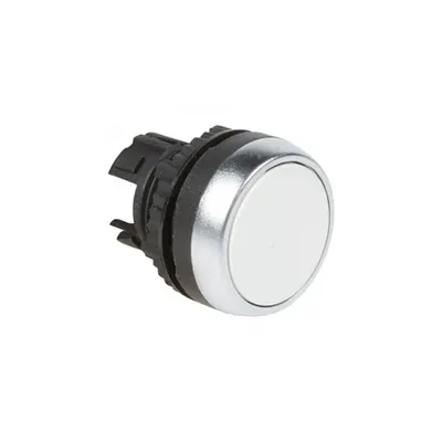Osmoz non illuminated spring return head - flush - alb