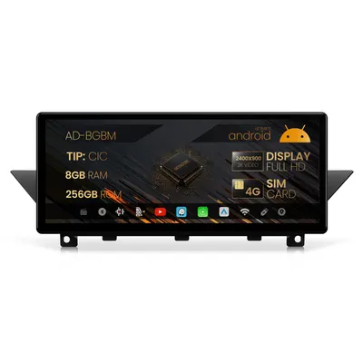 Navigatie BMW X1 E84 (2009-2015), Varianta CIC, Android 13, BM-Octacore 8GB RAM + 256GB ROM, 12.3 Inch - AD-BGBM12008CI+AD-BGRKITBM004