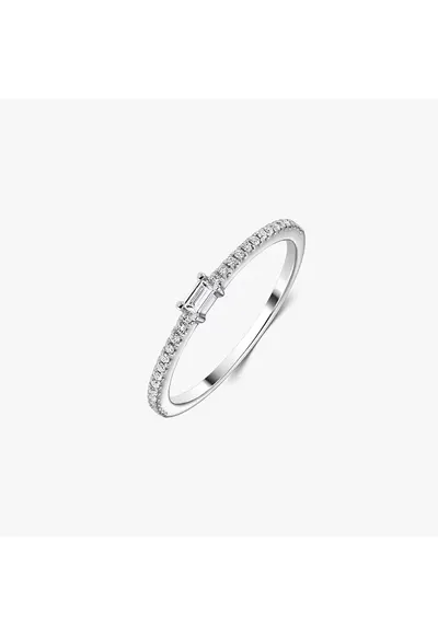 Inel din aur alb Celeste – Diamante