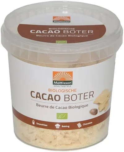 Organic Cacao Butter, 300 g, Mattisson Healthstyle