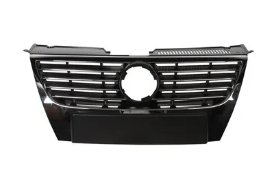 Grila radiator potrivit VW PASSAT B6 1.4-3.6 2005-2011 pana in 2010 - (emblema mare; garnituri cromate, crom/negru)