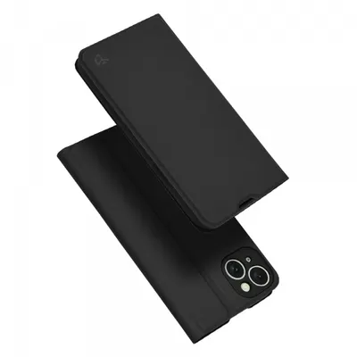 Husa pentru Apple iPhone 15 Plus, Techsuit, Magskin Book, Neagra