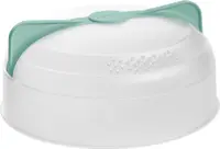 Capac pentru microunde Lekue - 24.5 cm, transparent/verde