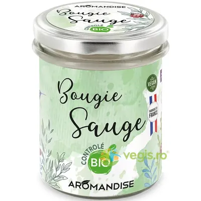 Lumanare Parfumata Naturala Salvie Bio 150g