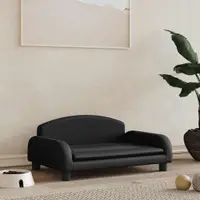 Gossi pat de caini, negru, 70x45x30 cm, piele ecologica