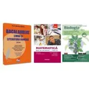 Pachet Bacalaureat 2026. Limba si literatura romana, Matematica M1 Teste si Biologie pe intelesul tuturor clasele 9-10