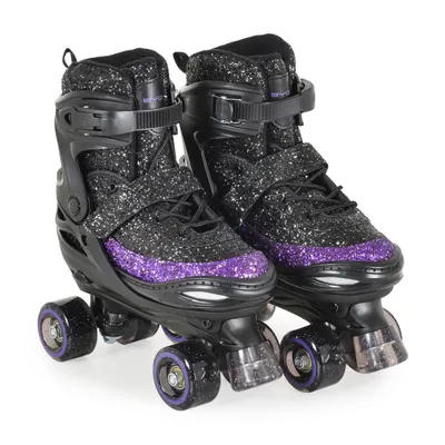 Role reglabile Byox Sparkle L (38-41) Negru, Mov