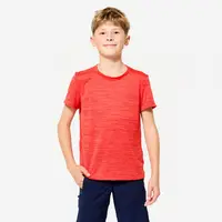 Tricou respirant Educație fizică S500 Roșu Băieți