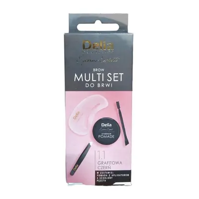 Kit pentru Sprancene Delia, 1.1 Graphite Black