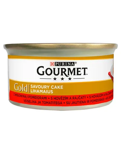 GOURMET Gold Savoury Cake cu vită și roșii 85 g