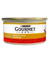 GOURMET Gold Savoury Cake cu vită și roșii 85 g