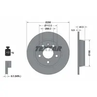 Disc frana TEXTAR 92074303