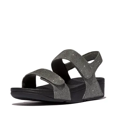 FITFLOP Lulu Adjustable Shimmerlux Back-Strap Sandals TIN 36