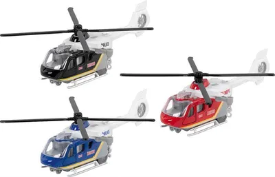 Jucărie metalică Goki - Elicopter cu sunet, sortiment