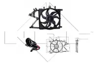 Ventilator radiator (cu carcasa) potrivit OPEL COMBO TOUR, COMBO MINIVAN, CORSA C, CORSA C HATCHBACK 1.0-1.8 09.00-