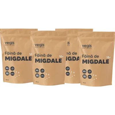 Pachet Faina de Migdale 1kg (4 x 250g)