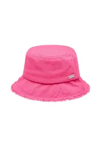 Palarie bucket cu terminatii nefinisate - Fucsia