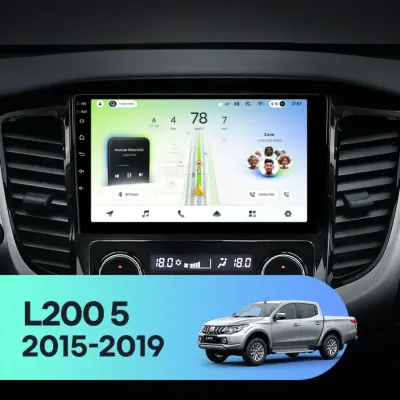Navigatie Auto Teyes CC4L DTS Mitsubishi L200 5 2015-2019 6+64GB 9" QLED Qualcomm 2Ghz, Android 4G Bluetooth 5.1 DSP