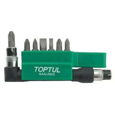 Set biti surubelnita 30mm, Toptul 8 piese