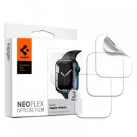 Folie Protectie Spigen Neo Flex pentru Apple Watch 45mm / 44mm / 42mm Series, Set 3 bucati, Plastic AFL04049
