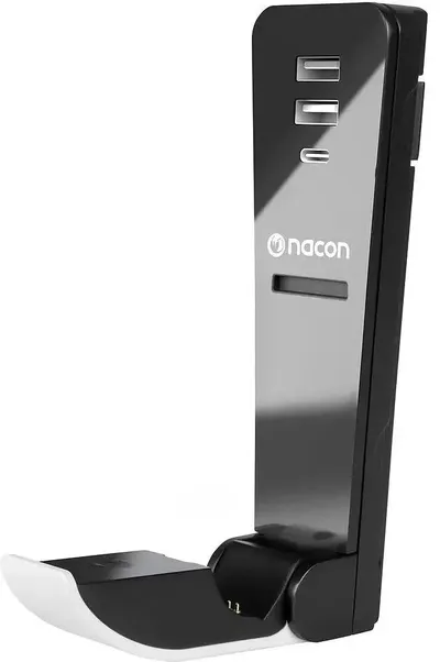 Încărcător și hub Nacon – Slim Charger + Hub pentru PS5 Slim