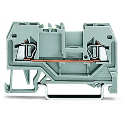 2-conductor through terminal block; 1.5 mm²; center marking; for DIN-rail 35 x 15 and 35 x 7.5; CAGE CLAMP®; 1,50 mm²; yellow