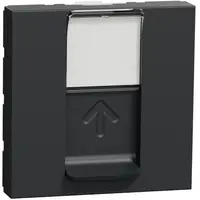 Priza date RJ45, CAT5 UTP, 2m Schneider Noua Unica NU341154, antracit