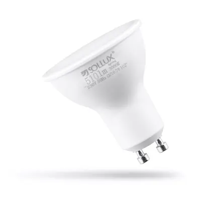 Bec LED GU10, cu lumină albă caldă 7 W – Sollux