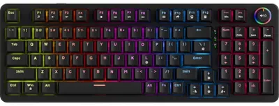 Tastatură mecanică Marvo - Arma 98 KG937, TNT Peach Linear, 98%, RGB, negru