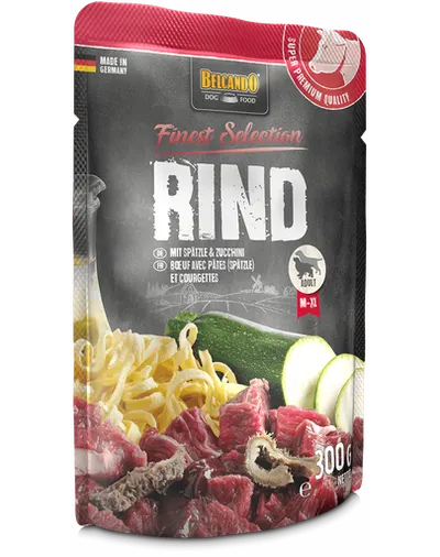 BELCANDO Finest Selection hrana umeda caini adulti, cu vita si taitei 300 g