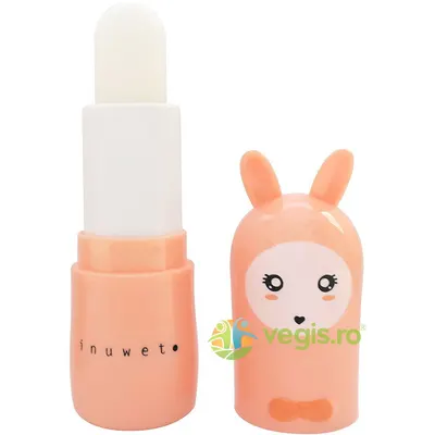 Balsam de Buze pentru Copii cu Parfum de Vanilie-Cocos Bunny Island - Coral 3.5g