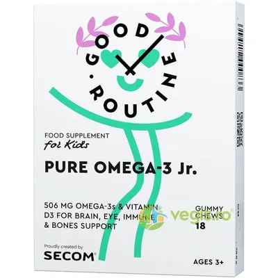 Pure Omega 3 pentru Copii 18 jeleuri Secom