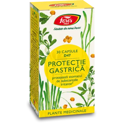 Protectie gastrica D47, 30 capsule, Fares