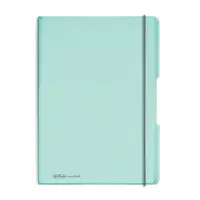 Caiet My.Book Flex A4, 40 file x2, Herlitz turcoaz transparent, dictando+matematica