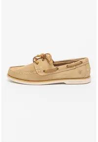 Pantofi boat de piele intoarsa Navigator - Maro camel
