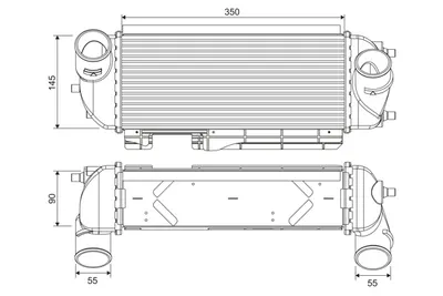 Compresor intercooler potrivit HYUNDAI IX35; KIA SPORTAGE III 2.0 2.0D 08.09-12.16