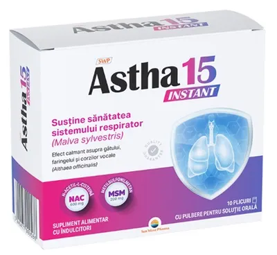 Astha 15 Instant, 10 plicuri, Sun Wave Pharma
