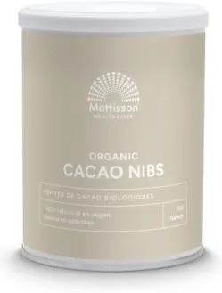 Organic Cacao Nibs, 150 g, Mattisson Healthstyle