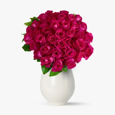 Buchet de 51 trandafiri roz