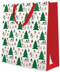 Pungă cadou de Crăciun - Christmas Hustle, 26.5 x 33.5 x 13 cm