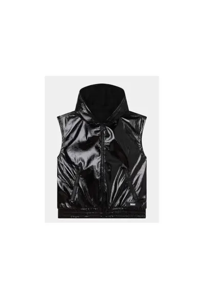 Vesta fete - 303061104 - Poliester - Negru - Negru