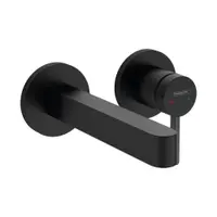 Baterie lavoar incastrata negru mat, pipa 168 mm, Hansgrohe Finoris 76051670